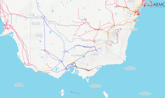 High voltage electrical transmission network in South Eastern Australia. Source: AEMO It's not just Melbourne developing westward, our electricity network is too
