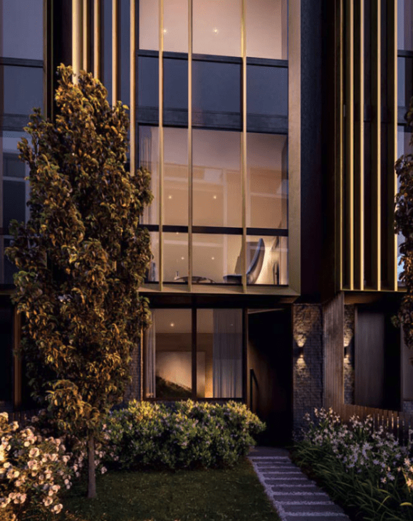 Habitus' private landscaped gardens. Credit: Beulah International Putting greens and “hyper-luxury” town-homes: Beulah International commences dual construction despite turbulent property market