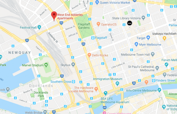 Location of the West End complex. Image by Google Maps. Location of the West End complex. Image by Google Maps.
