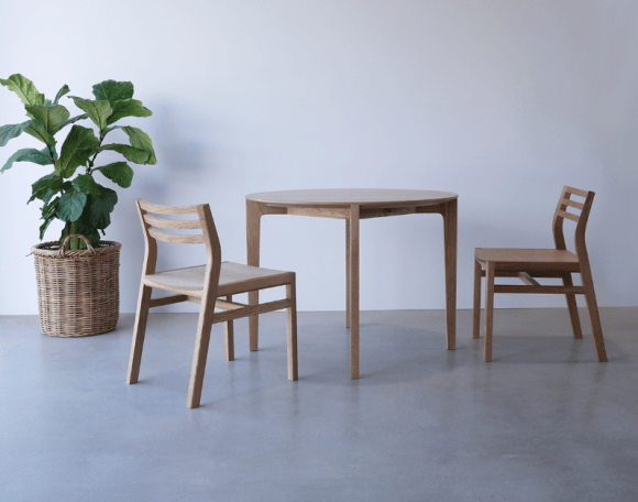 Nathan Day Design Custom Oak Dining Table and Chairs Mosman Park Australian-made furniture perfect for apartments