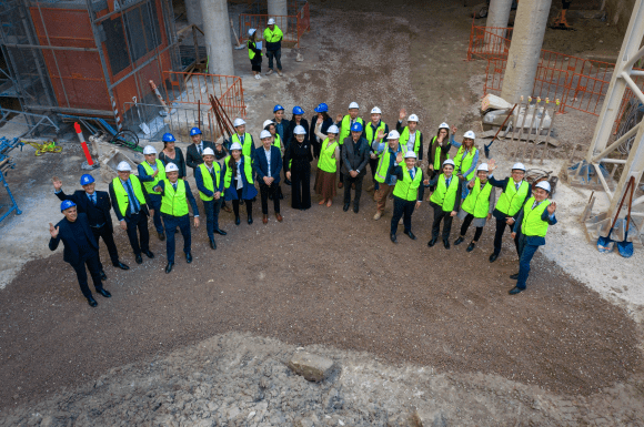 The soil turning ceremony at The Landmark site at St Leonards. St Leonards' new 43-storey tower 'The Landmark' commences construction
