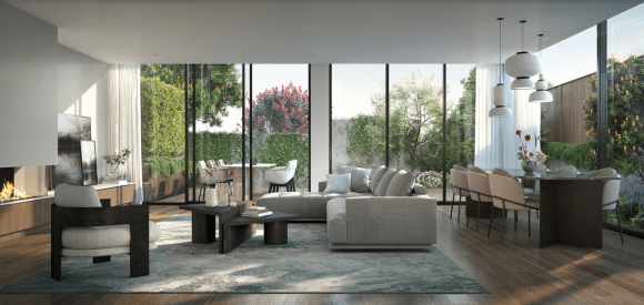 Botanic apartment's open-plan interiors. Credit: Beulah International A bird’s paradise: Beulah International collaborate with Openwork Landscape Architects to cultivate a series of ecological gardens