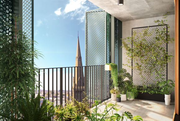 Private balcony Kelvin & Rachel Taing of Excelon Projects discuss buyer demand for sustainable developments