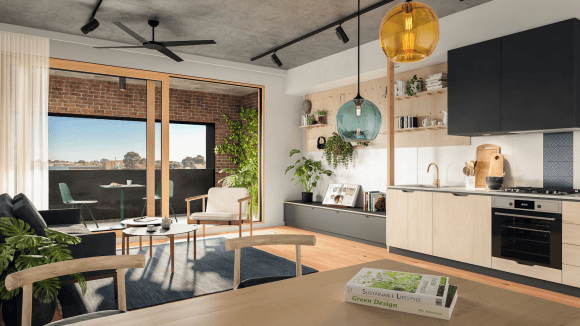 Living room Kelvin & Rachel Taing of Excelon Projects discuss buyer demand for sustainable developments