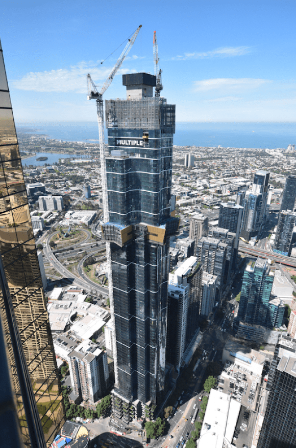 Australia 108. Credit: Aspial - World Class Land Australia 108 reaches 100th floor and achieves new construction milestone