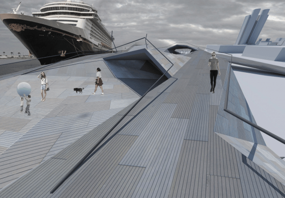 Kaohsiung Cruise Ship Terminal Competition entry. Image: supplied OCD (Office for Collective Design) Founder Matt Drysdale, discusses sustainability and his breadth of work.