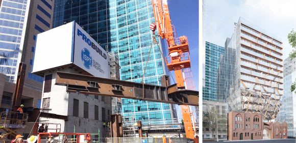 271 Spring Street's steel structural framing being erected. Images : Probuild Is 2018 the year of commercial for the Melbourne market?
