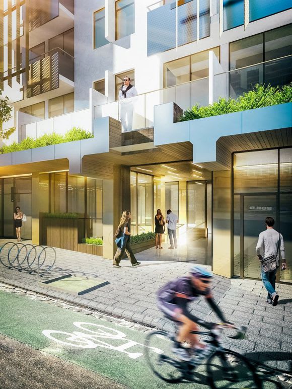 A new steet level interface. Image courtesy Particular Righting a Swanston Street wrong