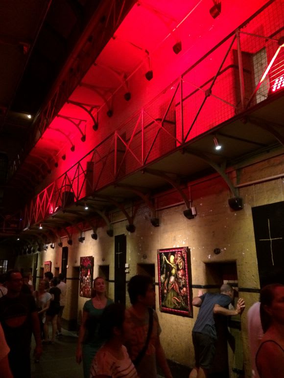 Seven Deadly Sins within the Old Melbourne Gaol White Night 2015