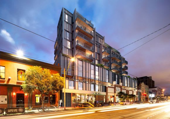 Trilby as envisaged from smith Street. Image courtesy SPEC Property Trilby Apartments a reflection of its target market
