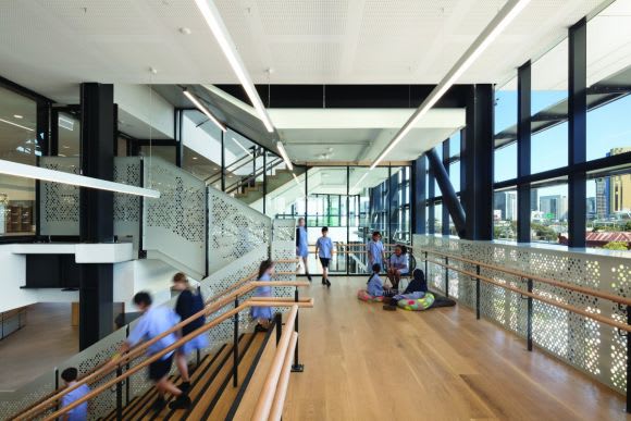 SMPS is now a working education facility A first look inside Hayball's South Melbourne Primary School