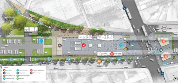 Proposed Hughesdale station layout. Image from your.levelcrossings.vic.gov.au Further Dandenong corridor design details emerge