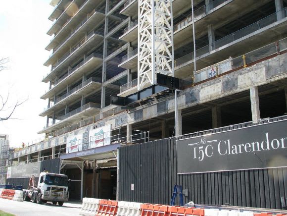 A sought after Melbourne address in the making Melbourne under construction - a decade ago