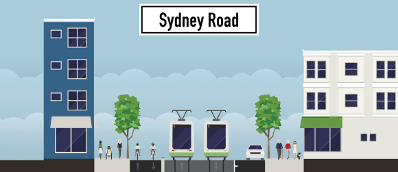 Created using streetmix.net Toying with ideas to improve Sydney Road
