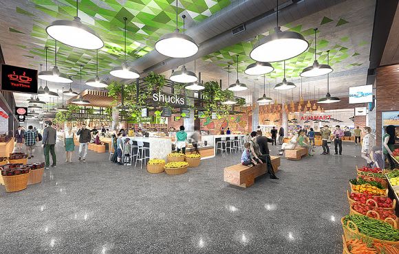 The Market @ The District. Image: AsheMorgan Docklands Development Update July 2018