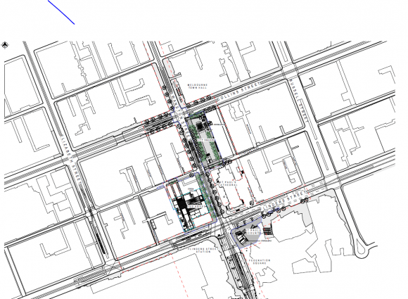 Town Hall Station Site Plan. Image: Cross Yarra Partnership Melbourne Metro Station names revealed as Development Plans are released