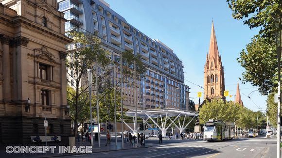 Town Hall City Square / Collins Street entrance - image: Rail Projects Victoria Melbourne Metro's finalised station designs unveiled