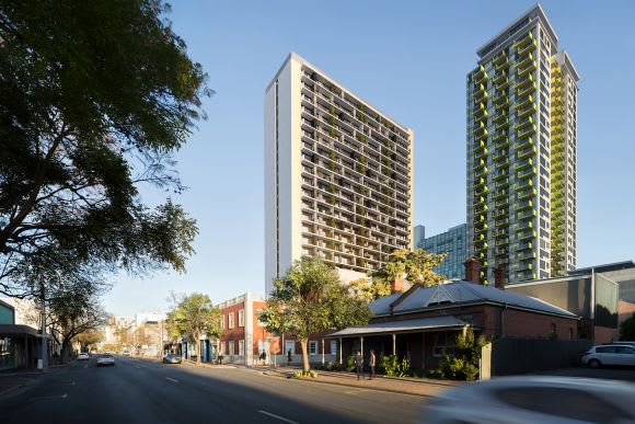 Penny Place exterior. Credit: Woods Bagot Maxcon appointed as builder for Adelaide’s Penny Place development