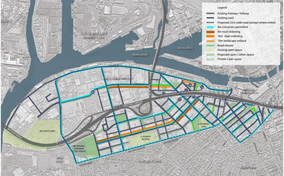 Proposed street network - Fishermans Bend Integrated Transport Plan Walking, bikes and public transport the big focus in Fishermans Bend's integrated transport plan