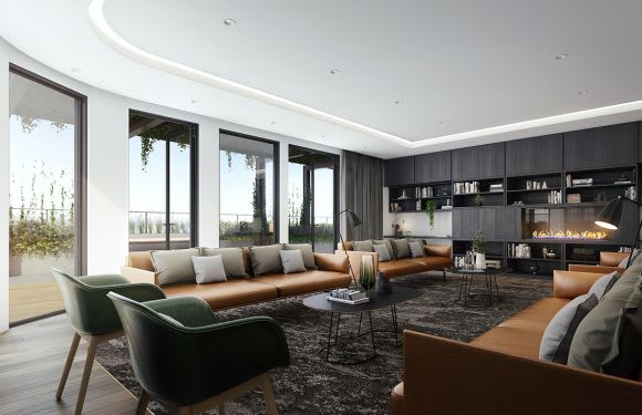 Liberty One's rooftop communal lounge. Image: Bensons Property Group Bensons Property Group to launch Liberty One project in Footscray this weekend