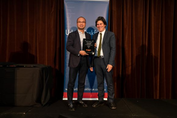 Greenland Australia's Managing Director, Sherwood Luo accepting the High-Rise City Apartment development award Are Sydney apartments winning the popular vote over detached dwellings?