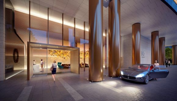 Flinders Street entrance lobby. Image courtesy Lend Lease Lendlease forges ahead with Melbourne Quarter