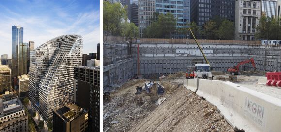 Excavation is progressing at Collins Arch. Photo: redden Tower Wars Episode V: The Office Strikes Back