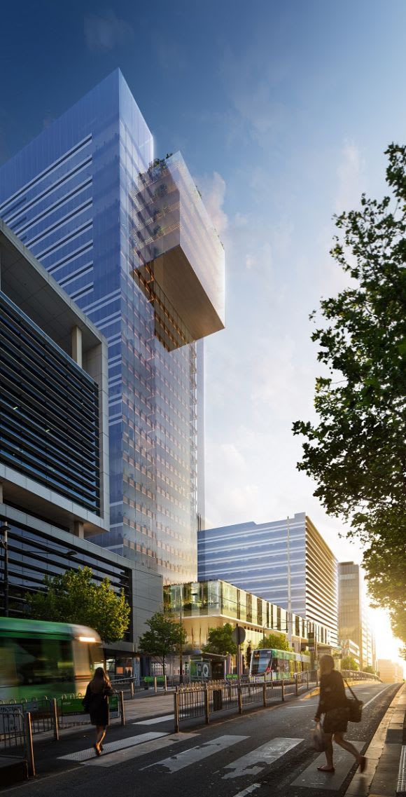 The 27-storey office tower at 681-701 Collins Street. Image courtesy Lendlease Lendlease forges ahead with Melbourne Quarter