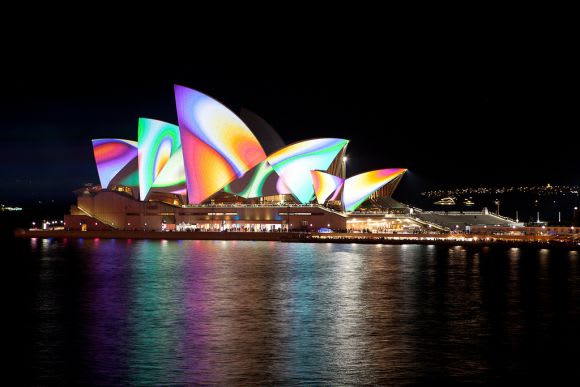 Sydney Opera House at Vivid Sydney 2011 - image source Flickr Let there be light: behind the trend of illuminating cities for art