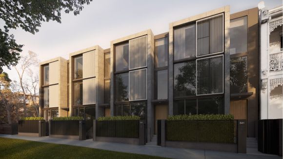 Parkville by Oliver Hume exterior. Image courtesy Oliver Hume Triumvirate of design combine for Parkville