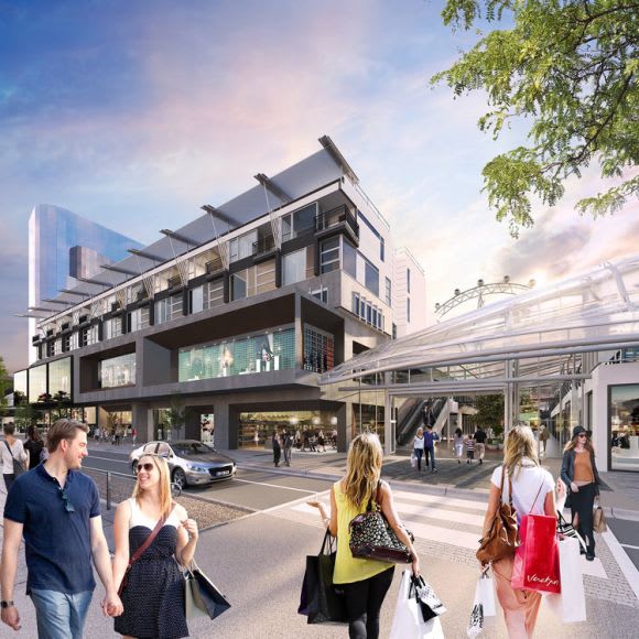 Waterfront City upgrade from Docklands Drive. Image courtesy of Atomic3d Waterfront City's transformation continues