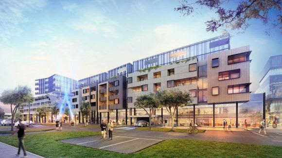 Concept design for 11-19 Whitehall Street. Image courtesy Colliers What was Maribyrnong Wharf now shapes as an apartment haven