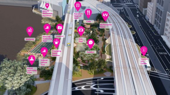 WOWOWA Architect's plan for Yarra Pool Melbourne: The 2nd Most Exciting City in The World (2019)