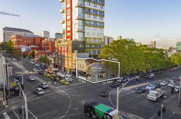 Aerial perspective of the site. Image: commercialview.com.au Middlefield Group favours hotel suites over apartments in West Melbourne
