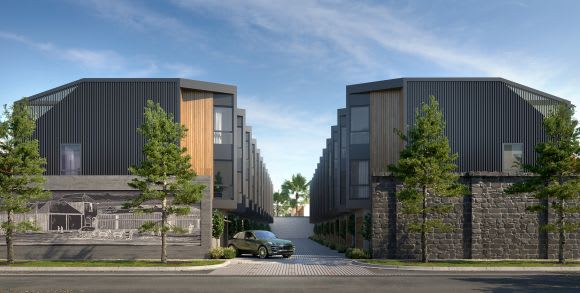 Yarraville Place townhome exterior. Image supplied. Overwhelming sales statistics last week reveal reinstated confidence in the off-the-plan market