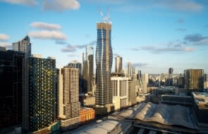 Melbourne skyscraper inspired by a Beyoncé music video tops out at 246 metres