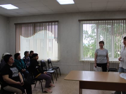 Занятие в Школе реабилитации и ухода