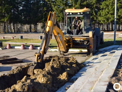 В Советском парке продолжаются ремонтные работы