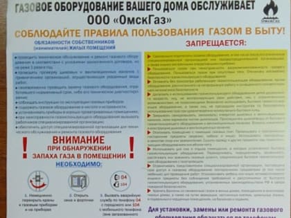 Безопасность при использовании газовых приборов