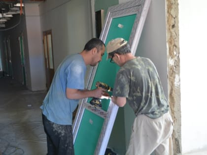 Капитальный ремонт детской поликлиники в Калачинском районе