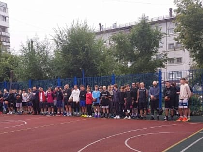 Открытие новой спортплощадки в Рубине