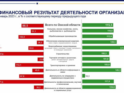 Работали «в минус». 133 омские организации в январе потеряли 1,1 млрд рублей