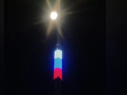 В Омске подсветка с триколором появилась еще на двух улицах