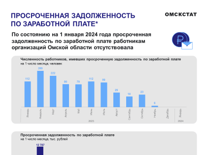 О просроченной задолженности по заработной плате на 1 января 2024 года