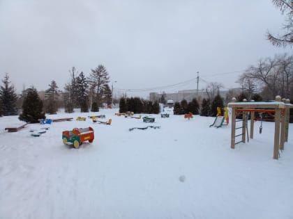 Омск накрыла снежная вьюга