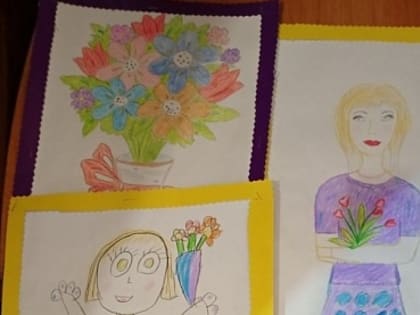 Конкурс рисунков в Крутогорском к Дню матери