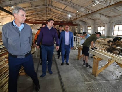 Виталий Хоценко оценил возможности лесоперерабатывающего предприятия «Альянс»