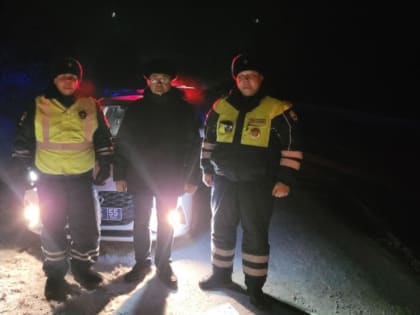 Омский экипаж ДПС спас замерзающих жителей Казахстана, угодивших в кювет