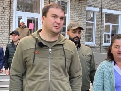 Виталий Хоценко: Ремонт родильного дома в Стаханове продвигается хорошими темпами