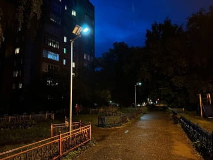 Новые солнечные фонари в Нефтяниках